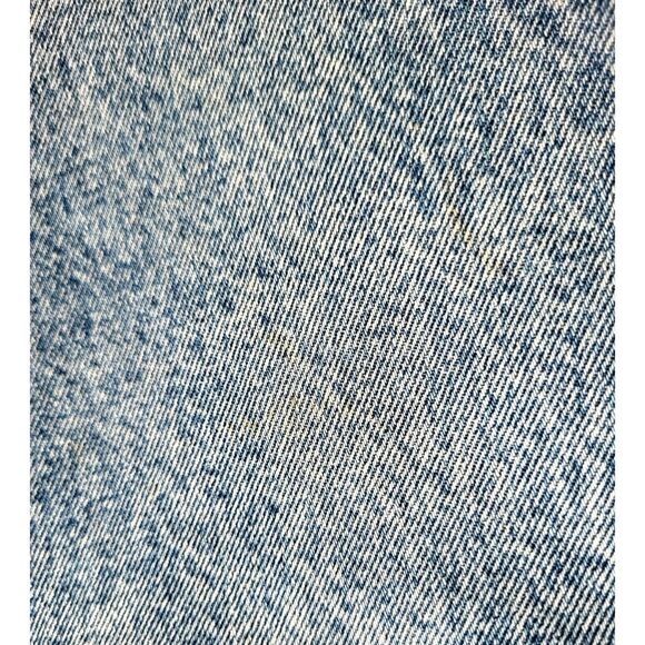 Retro Vintage Womens Totti Acid Wash Snap Ankle Hi Waist Mom Jeans 80S - Picture 8 of 12